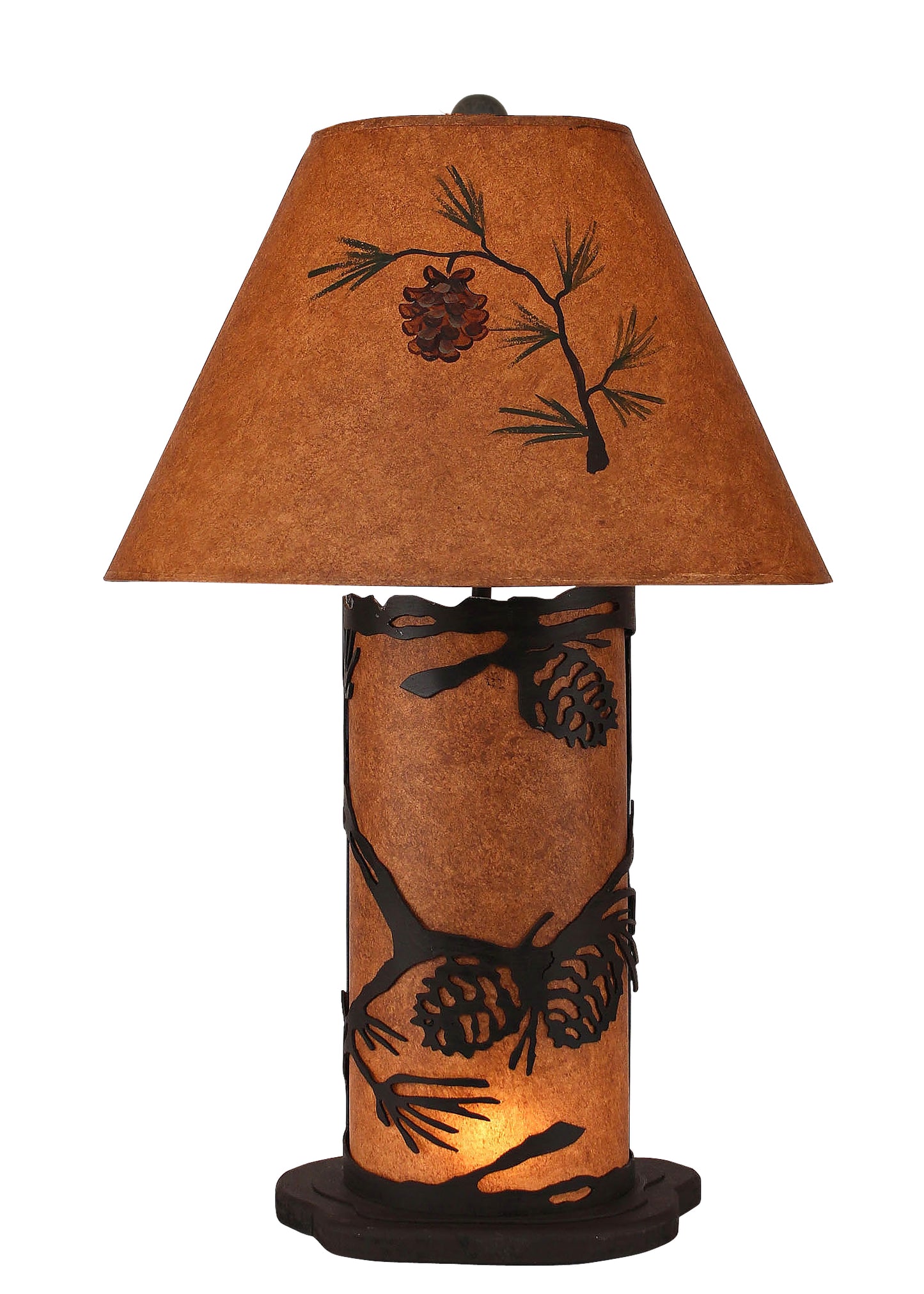 Kodiak Small Pine Cone Table Lamp w/ Night Light