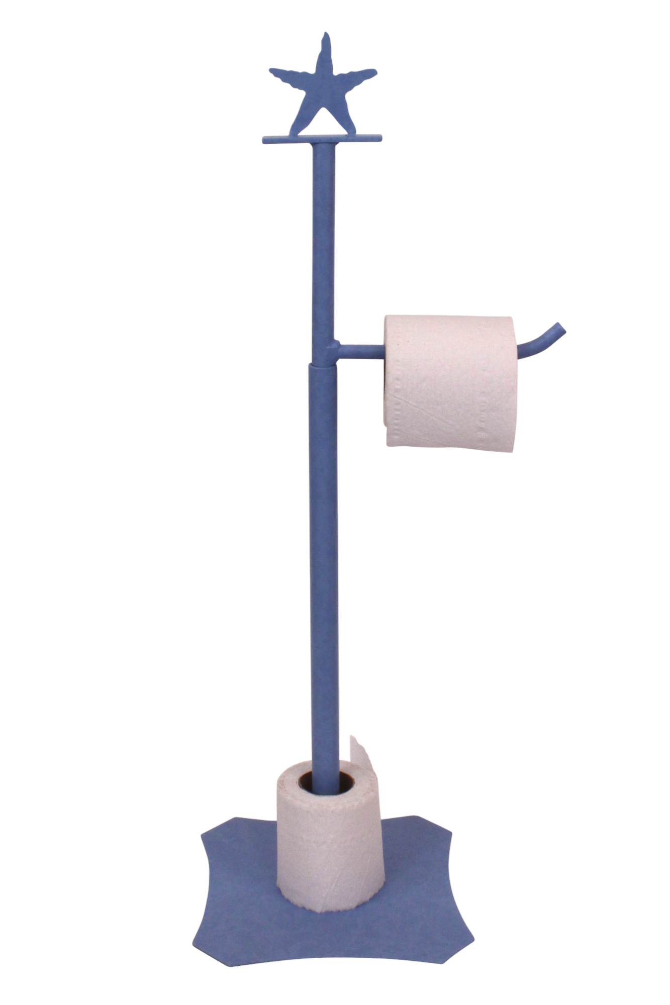 Periwinkle Starfish Toilet Paper Stand
