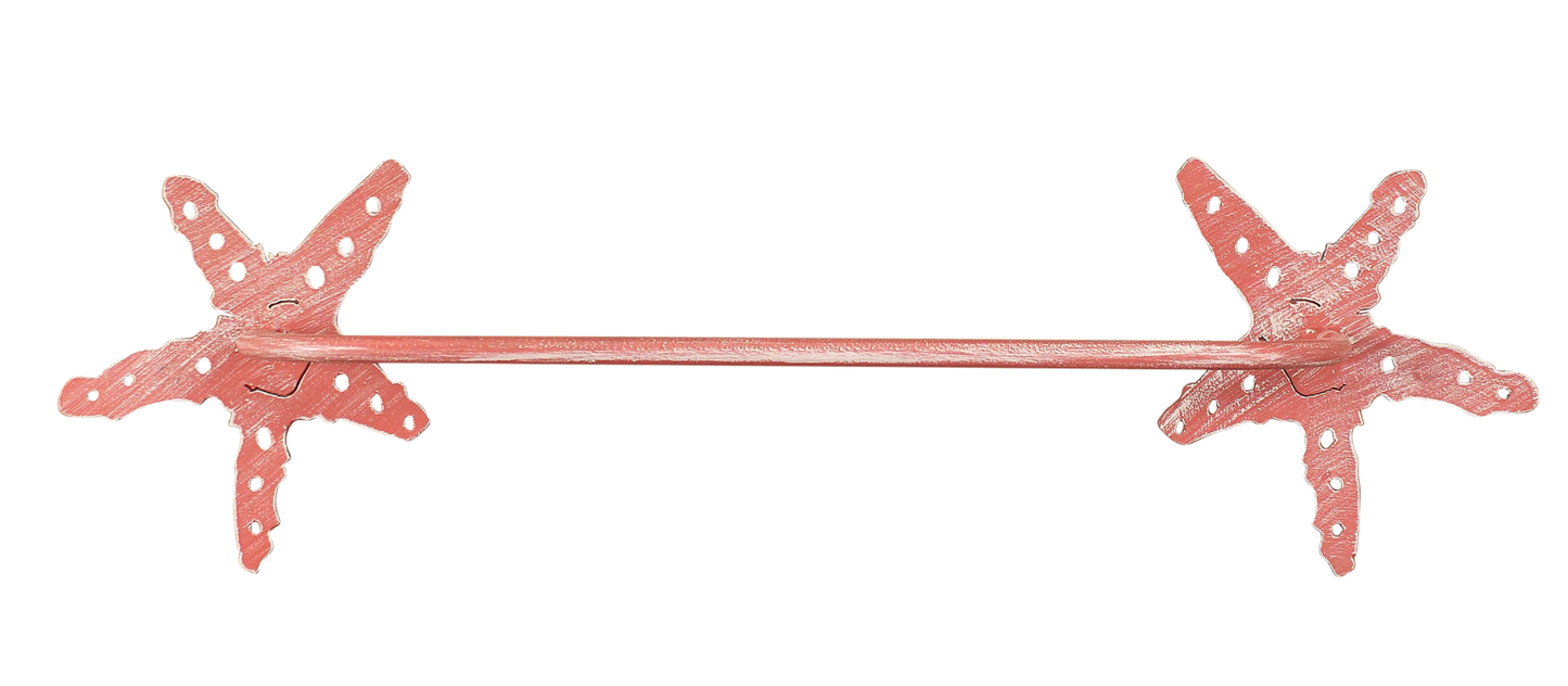 Coral Starfish Towel Bar
