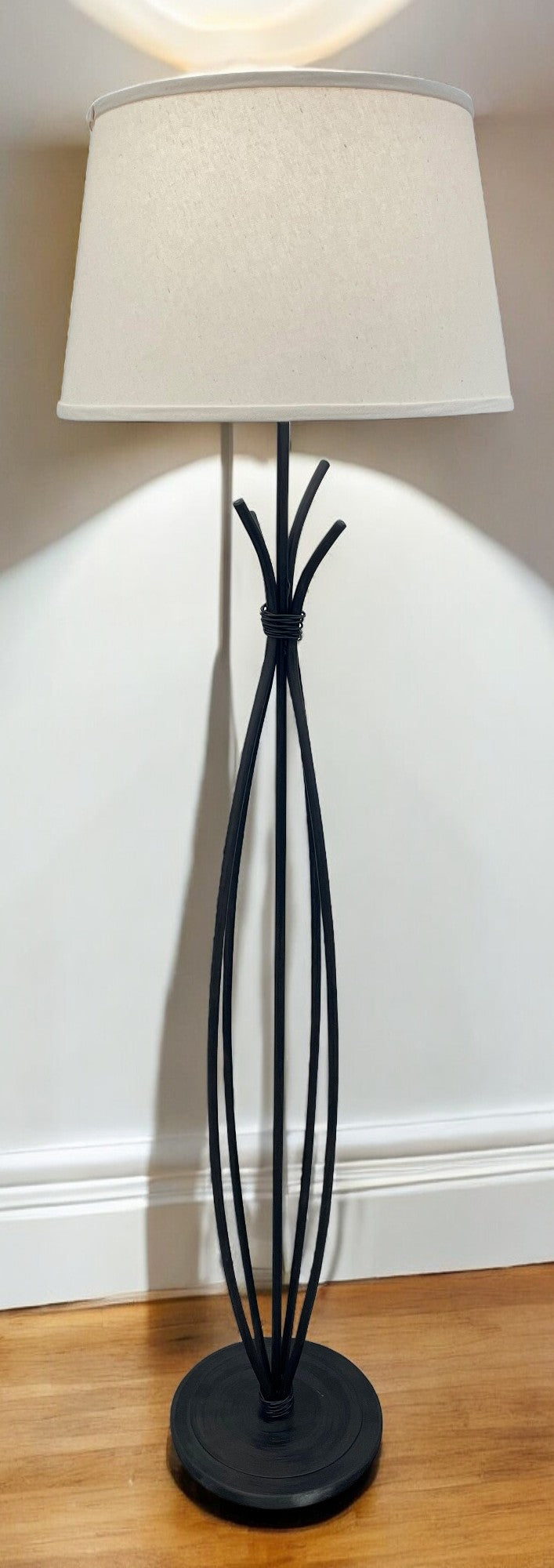 Kodiak Iron Stack with Braided Wire Floor Lamp