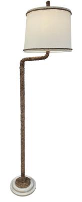 Cottage Manila Rope Swing Arm Floor Lamp
