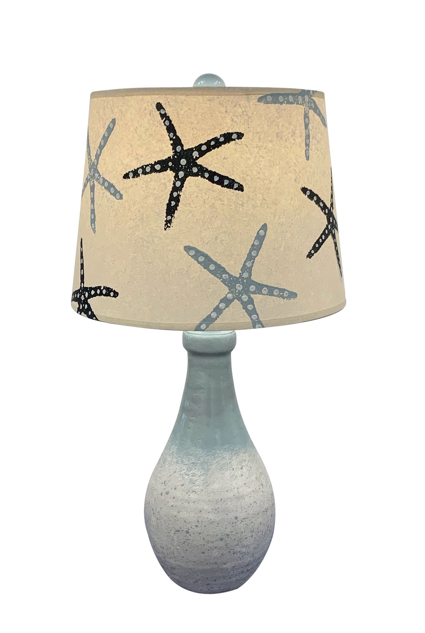 High Gloss Seaside Villa/Shore Eggplant Clay Table Lamp