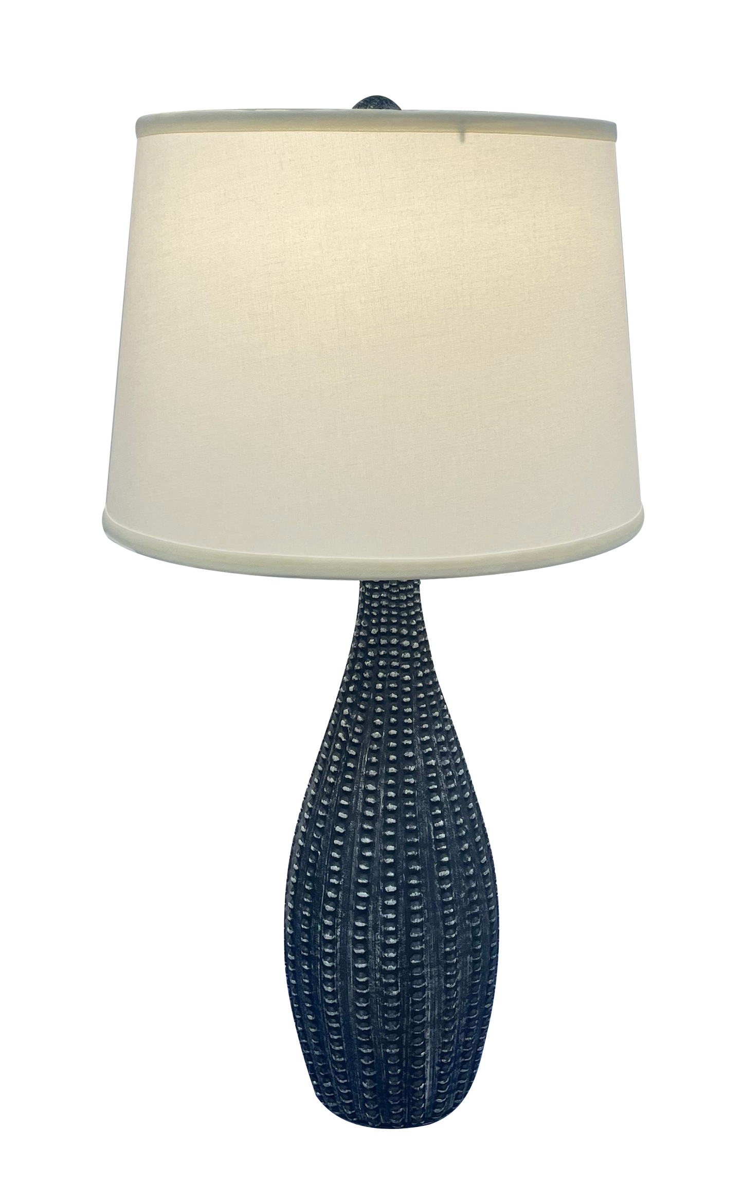 Weathered Navy Beaded Table Lamp