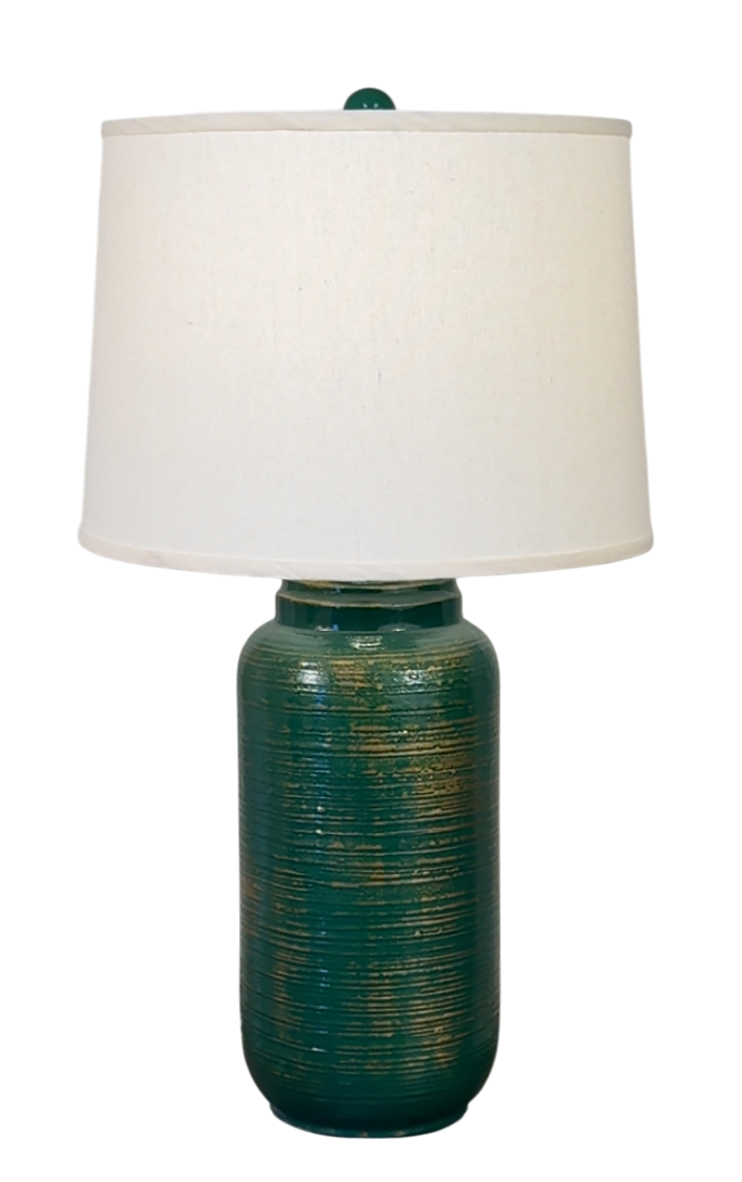 Emerald/Gold Large Ginger Jar Table Lamp