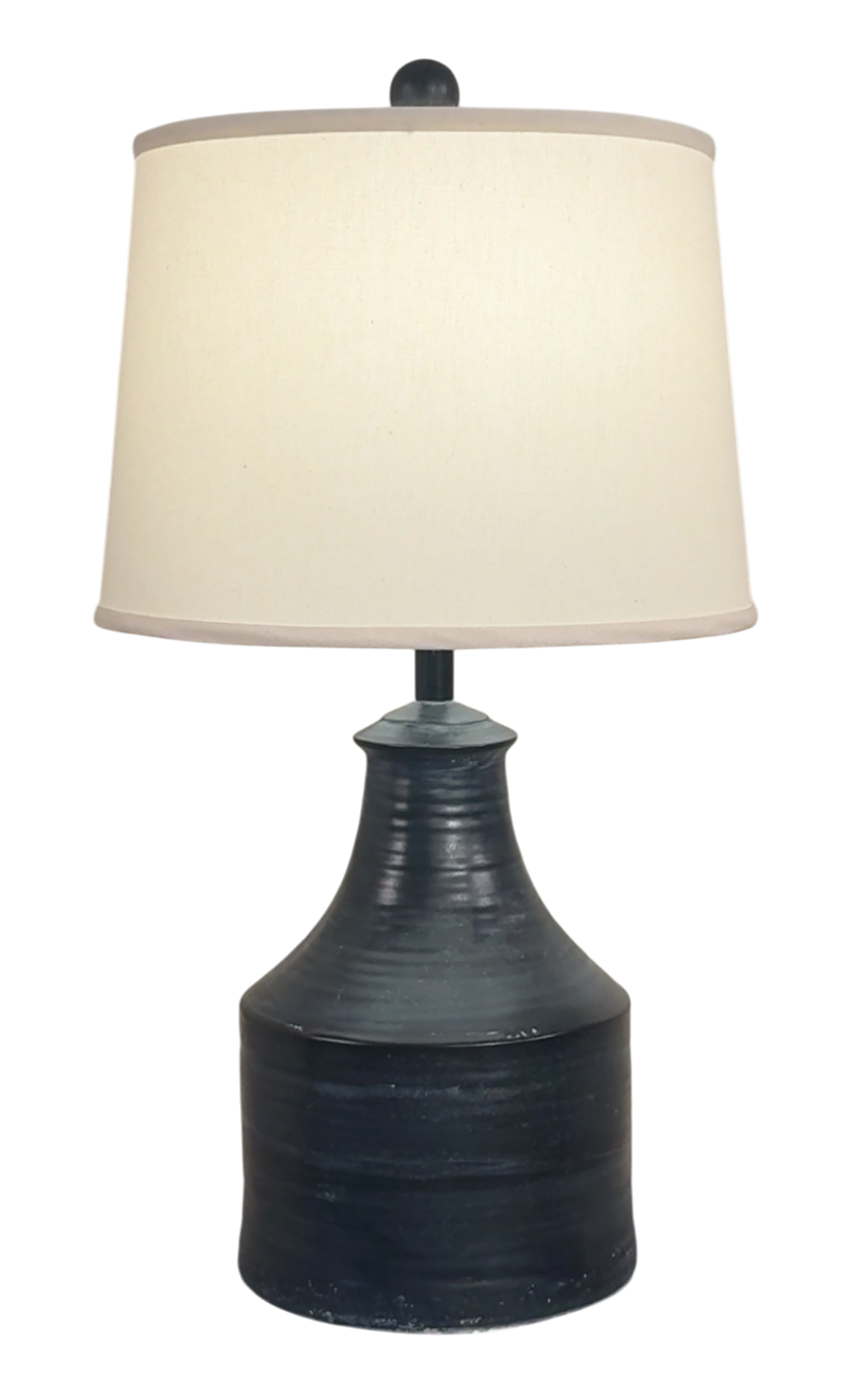 ONYX WIDE CLAY JUG TBALE LAMP