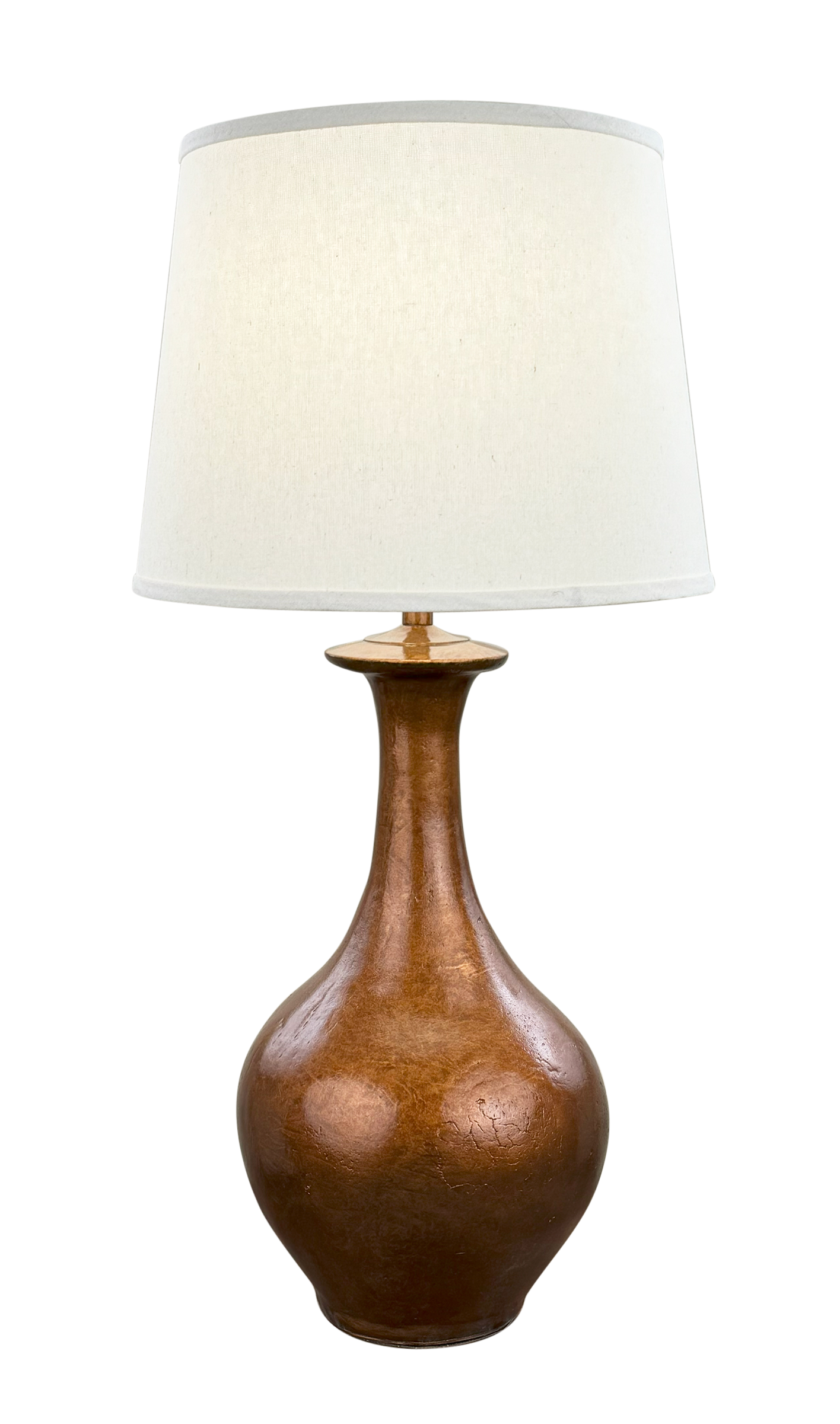 Antique Gold Tall Faux Stone Pot