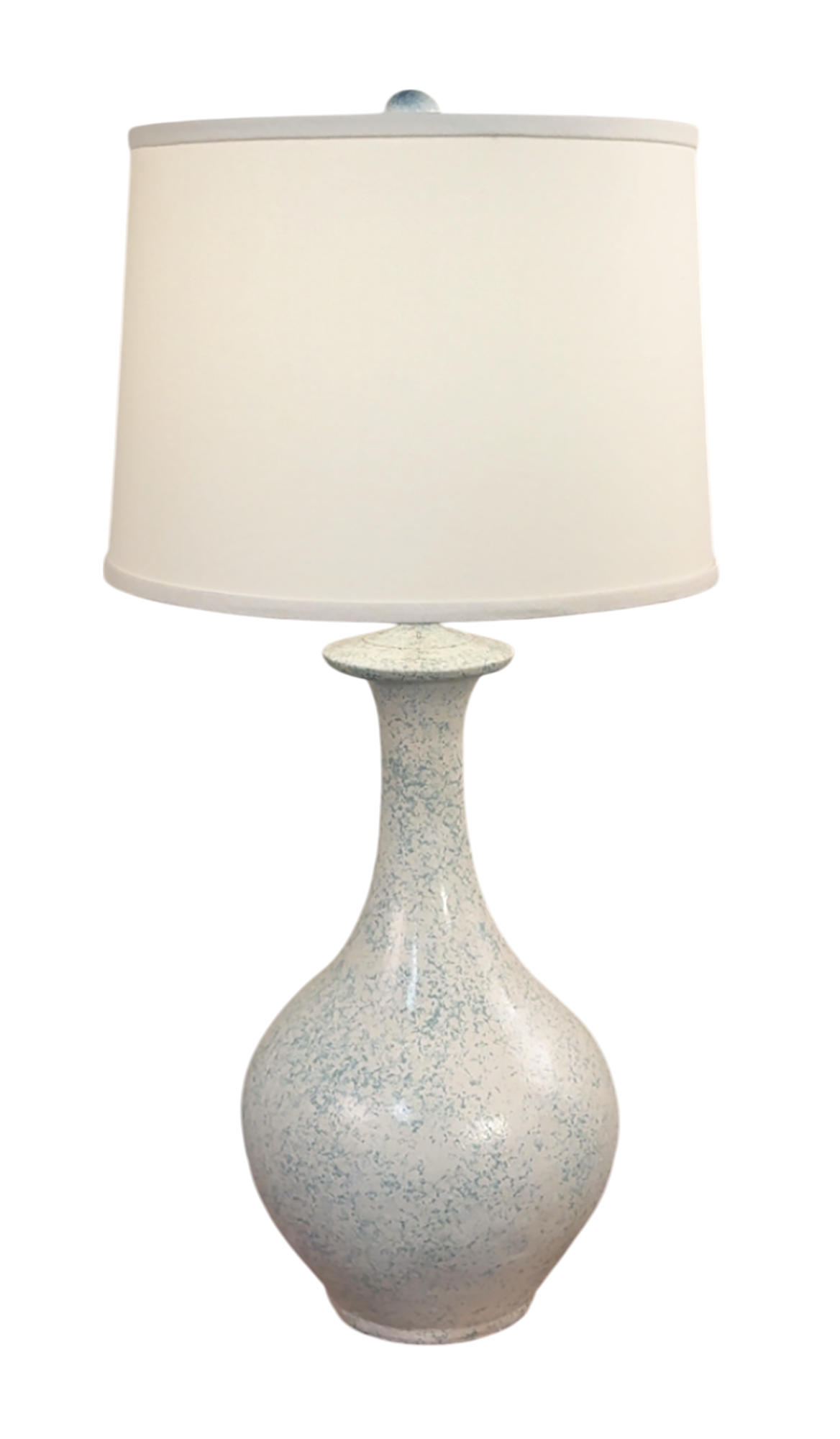 Sponged Nude/Seaside Villa Tall Faux Stone Pot