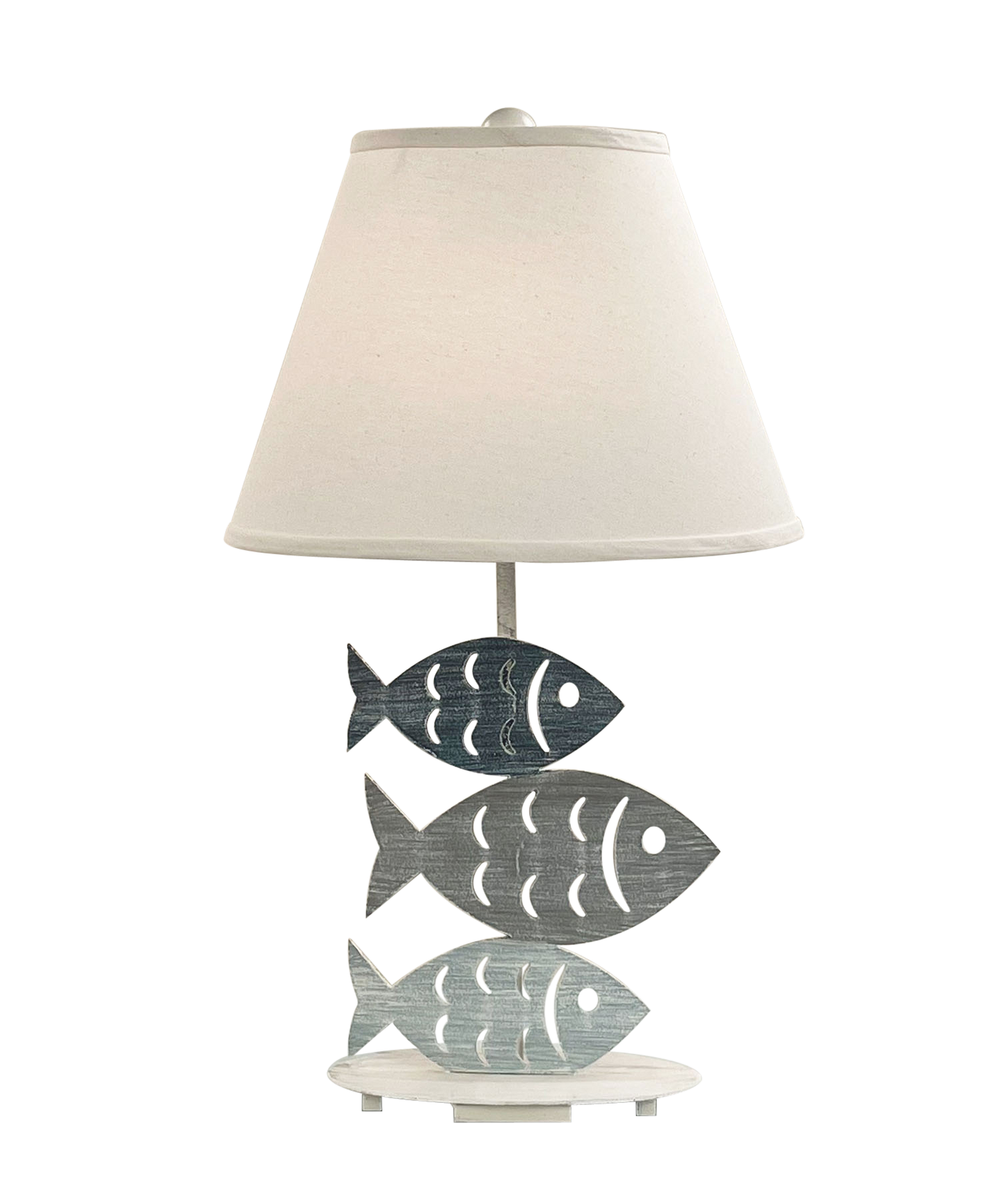 Nautical Iron 3 Fish Table Lamp