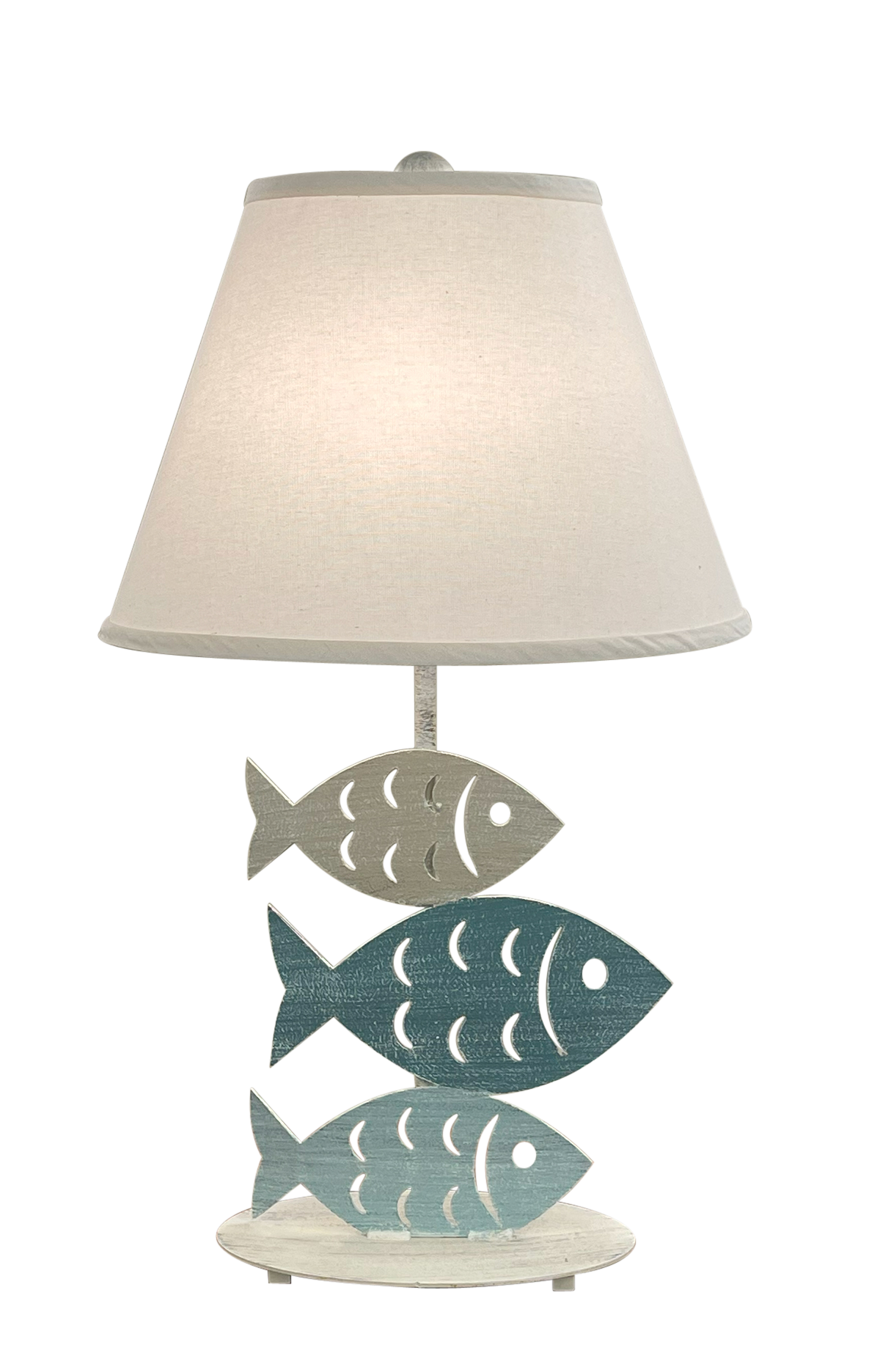 Tide Iron 3 Fish Table Lamp
