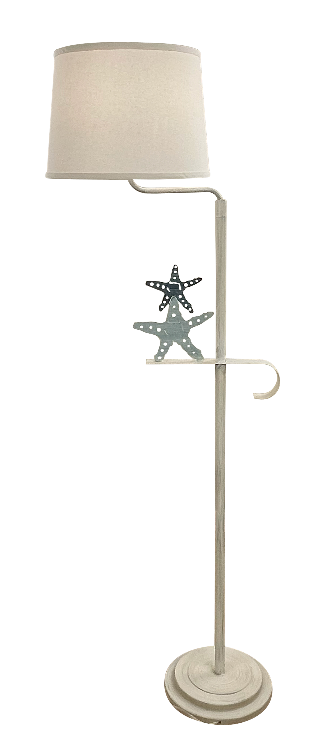Nautical Iron 2 Starfish Swing Arm Floor Lamp