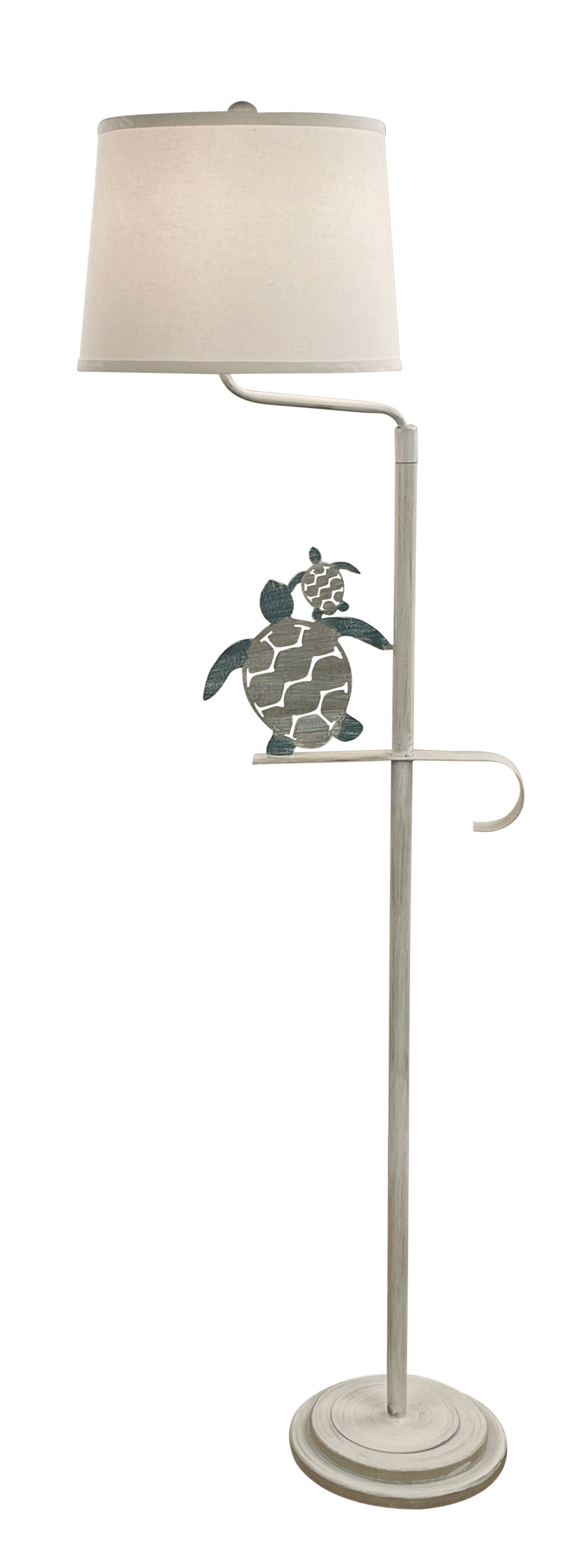 Tide Iron Turtle Swing Arm Floor Lamp