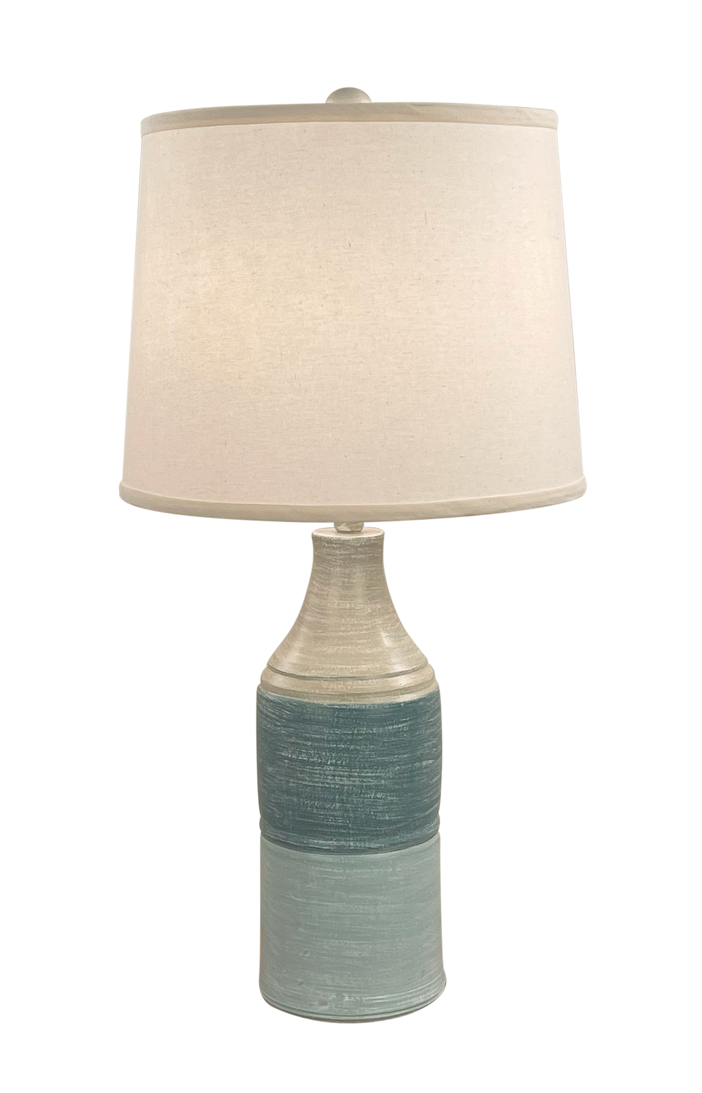 Weathered Tide Stripe Sectioned Vase Table Lamp