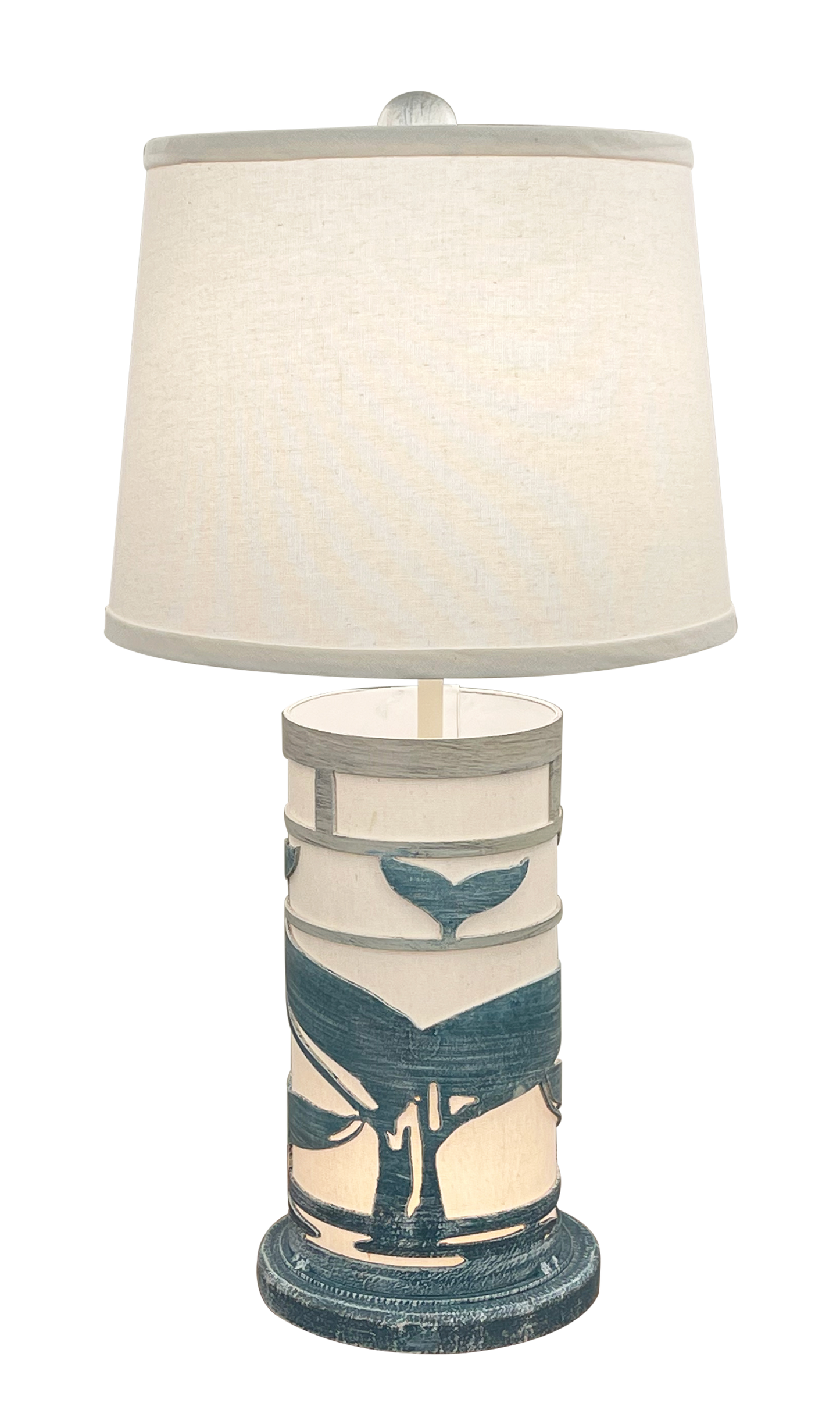 Whale Tail Table Lamp with Night Light