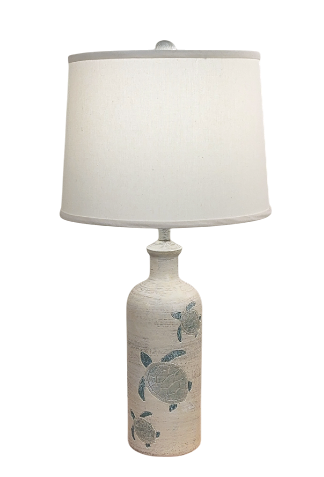 Cottage/Tide Etched Turtle Table Lamp