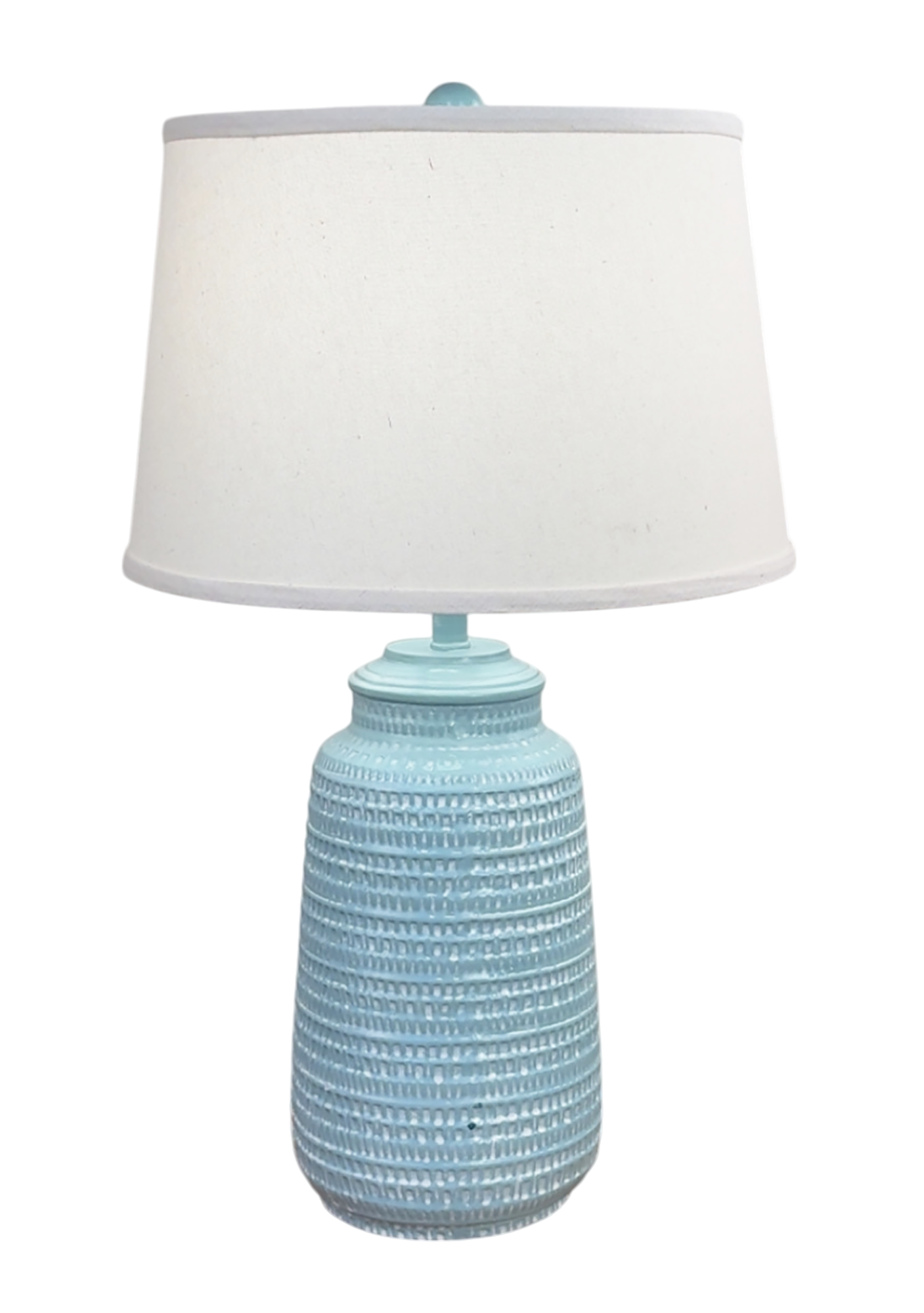 Atlantic Grey/Ivory Glaze Pattern Vase Table Lamp