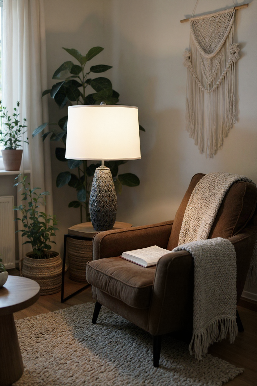 Distressed Charcoal Large Fleur De Lis Vase Table Lamp
