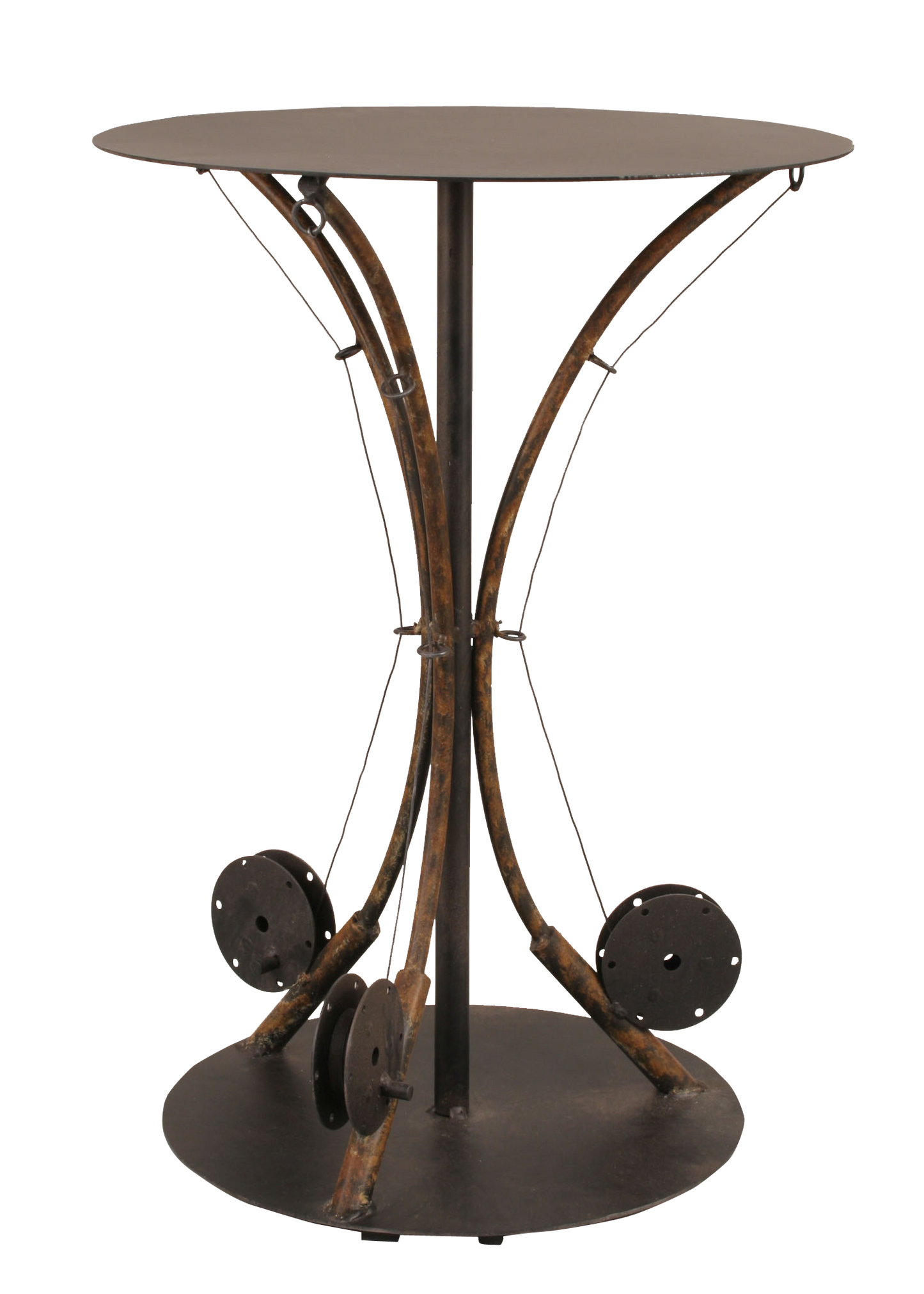 Rustic 3 Fishing Pole End Table - Coast Lamp Shop