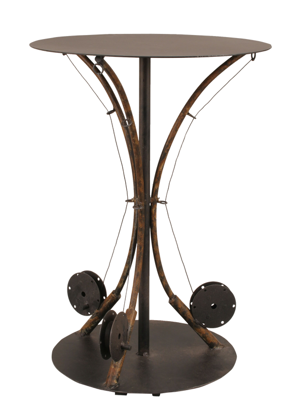 Rustic 3 Fishing Pole End Table - Coast Lamp Shop