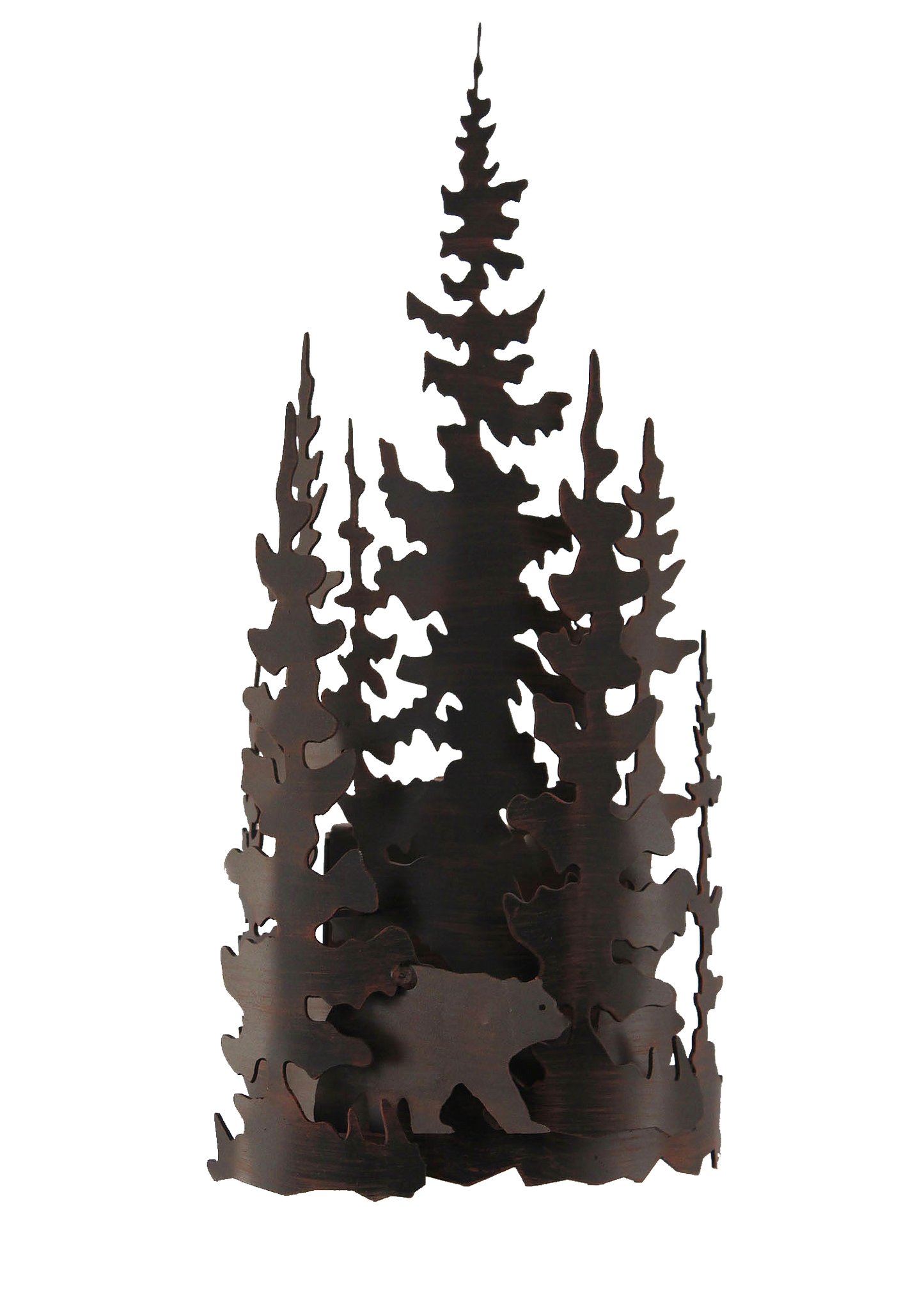 Iron Bear and Tree Wall Sconce - Coast Lamp Shop