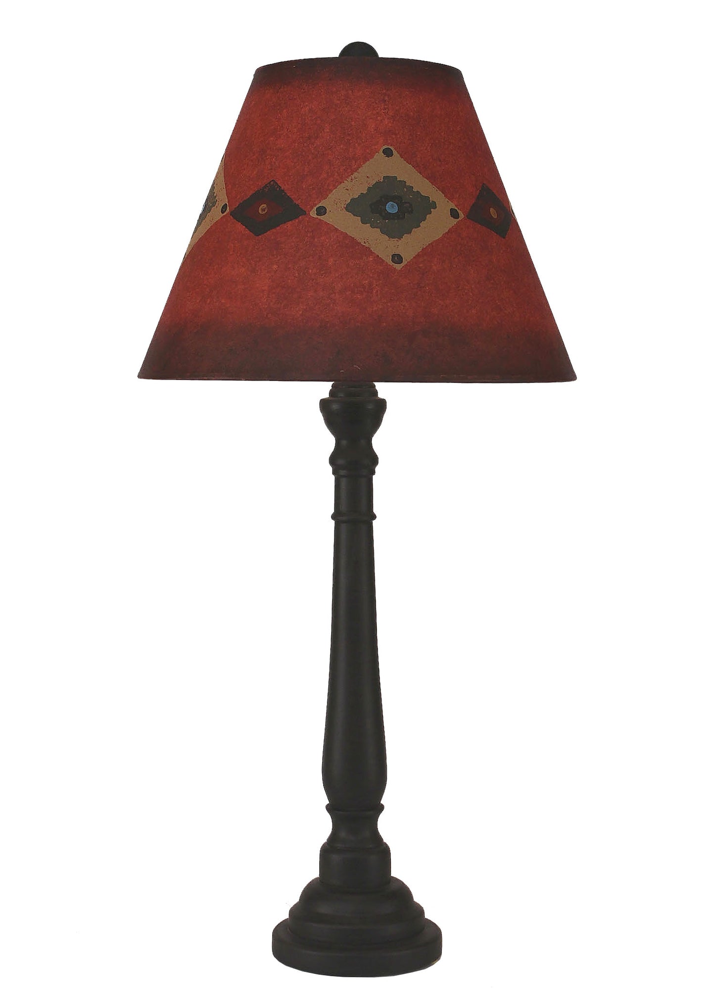 Kodiak Round Buffet Lamp w/ South Western Shade - Coast Lamp Shop