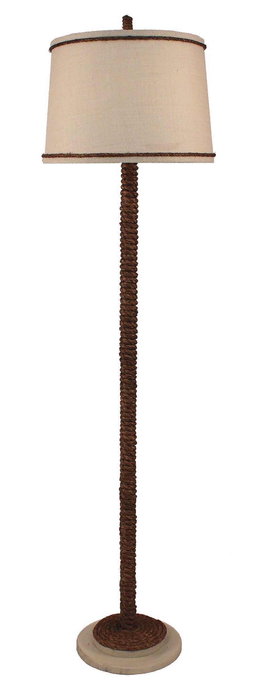 Cottage Manila Rope Floor Lamp - Coast Lamp Shop