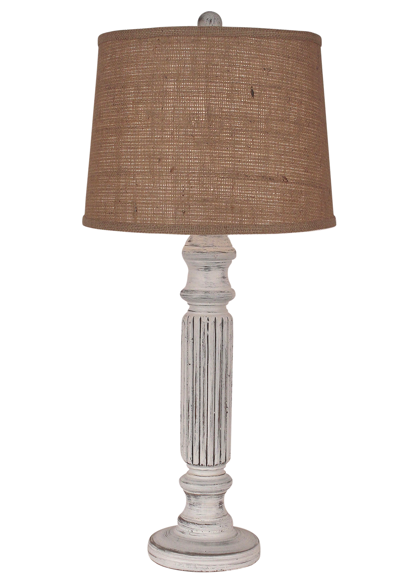 Shabby Light Nude Ribbed Table Lamp - Coast Lamp Shop