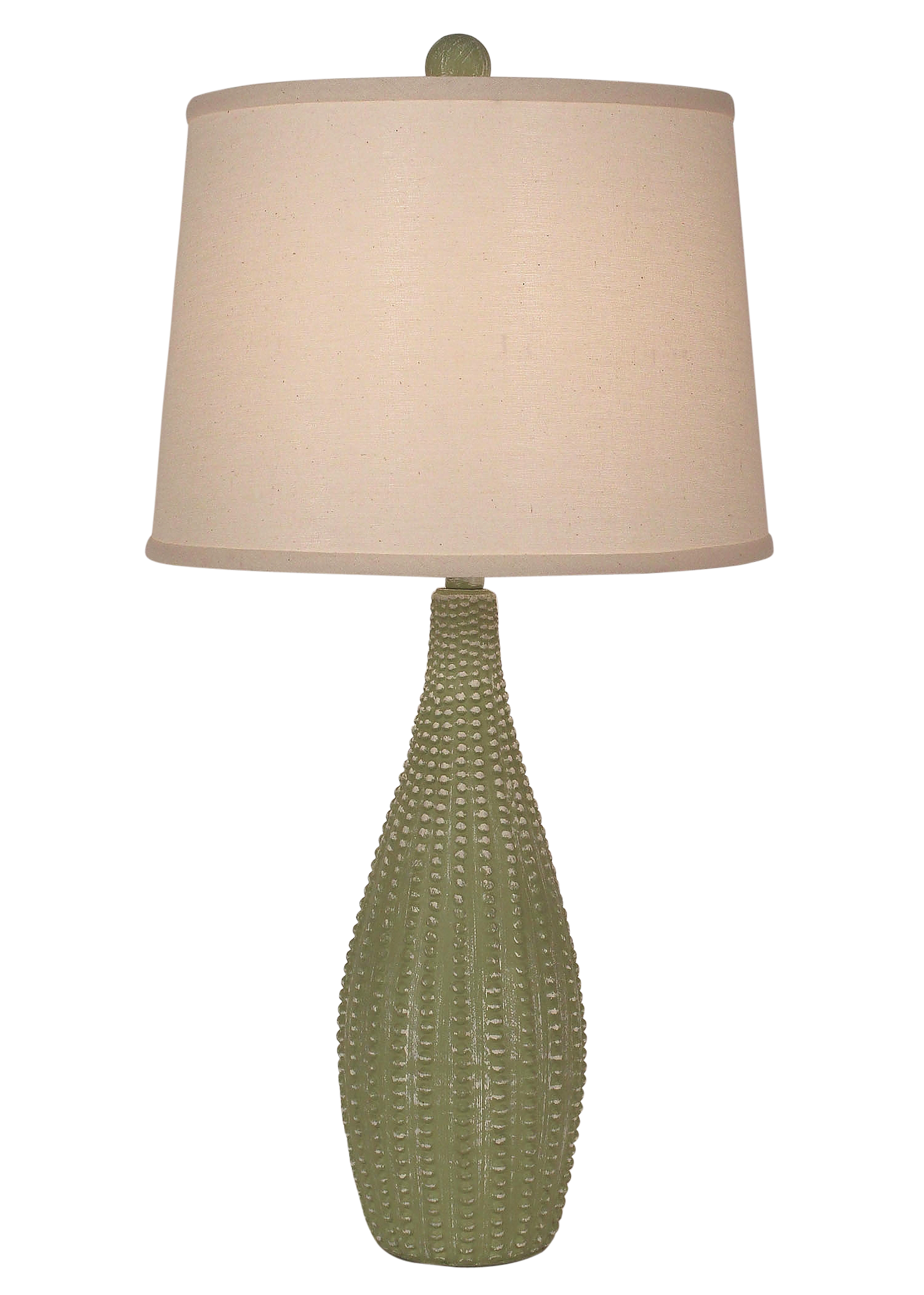 Weathered Lime Beaded Vase Table Lamp - Coast Lamp Shop