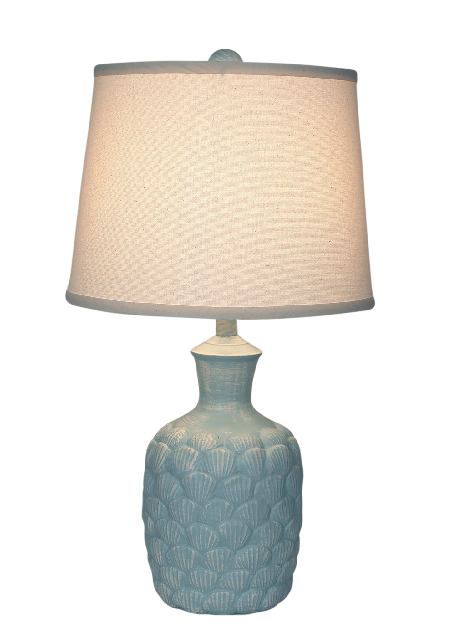 Atlantic Grey Shell Accent Lamp