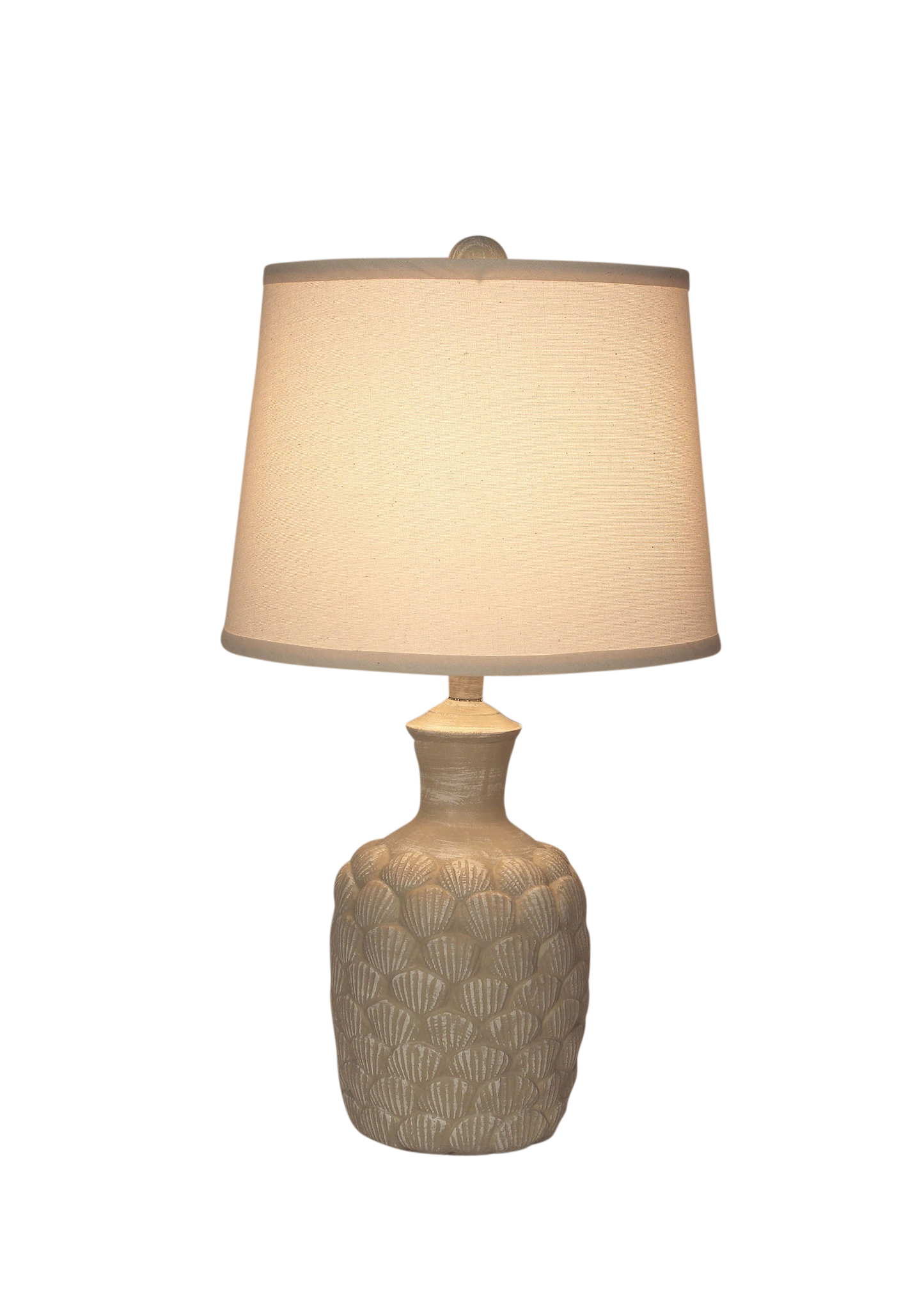 Sisal Shell Accent Lamp - Coast Lamp Shop