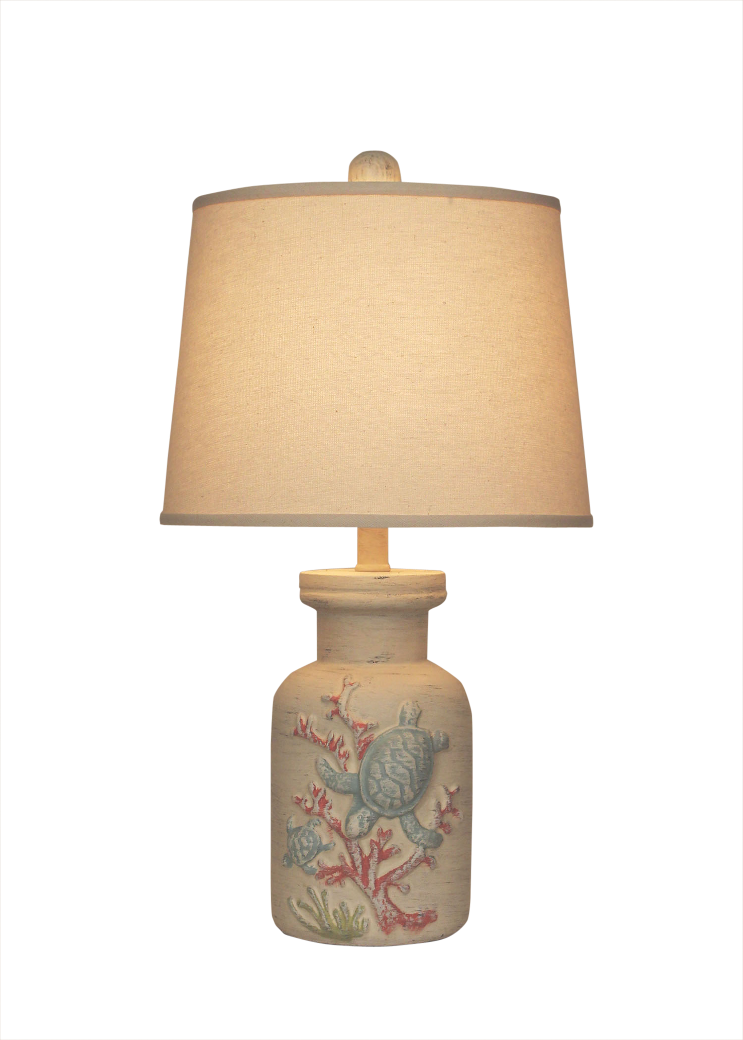 Turtle Coral Accent Lamp - Coast Lamp Shop