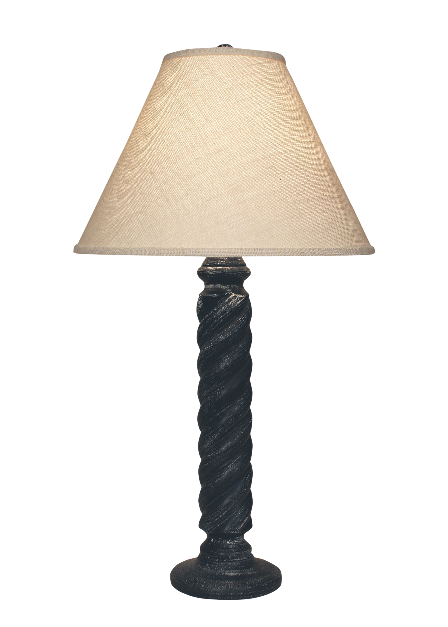 Navy Small Rope Table Lamp - Coast Lamp Shop