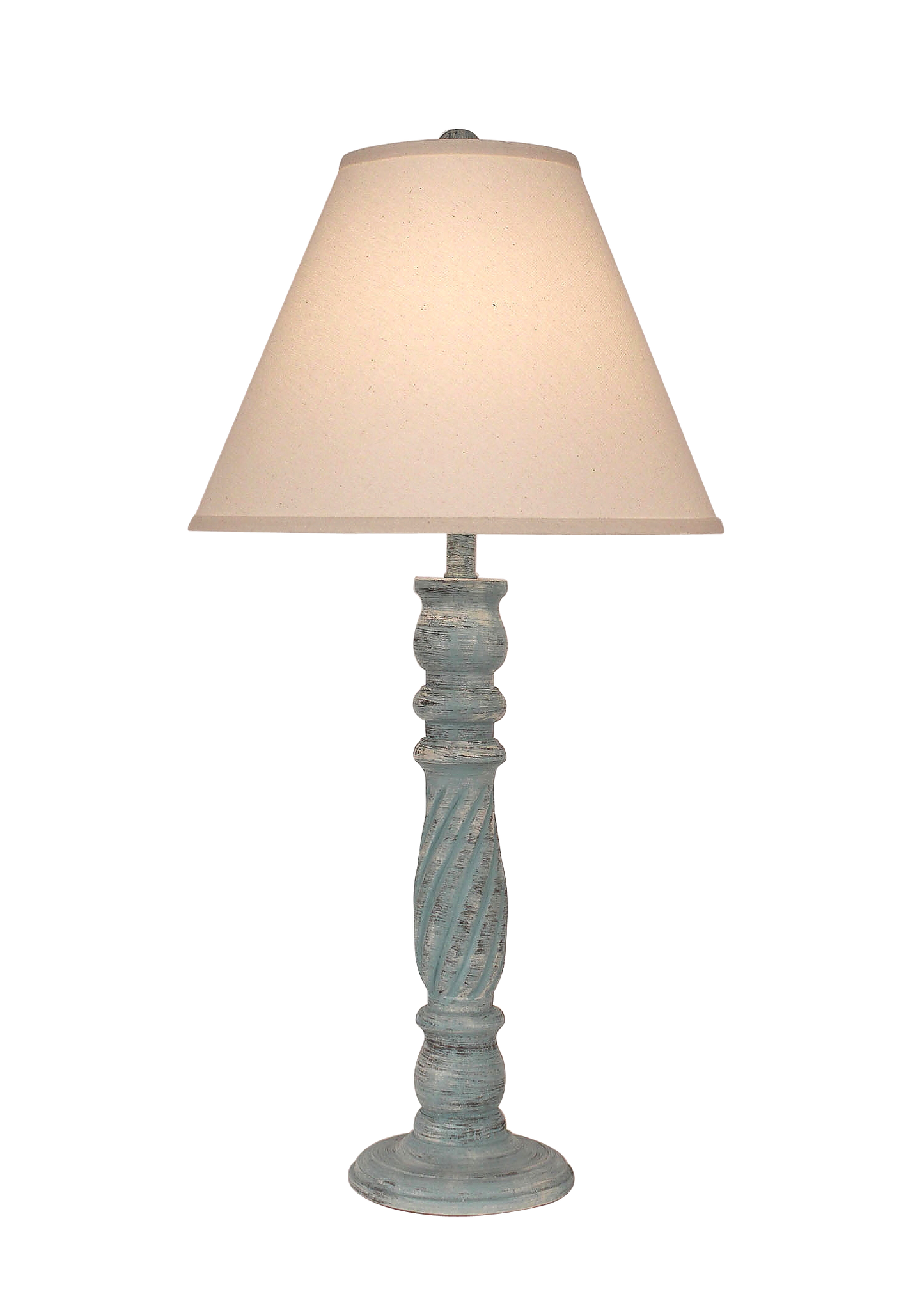 Atlantic Grey Swirl Candlestick Table Lamp - Coast Lamp Shop