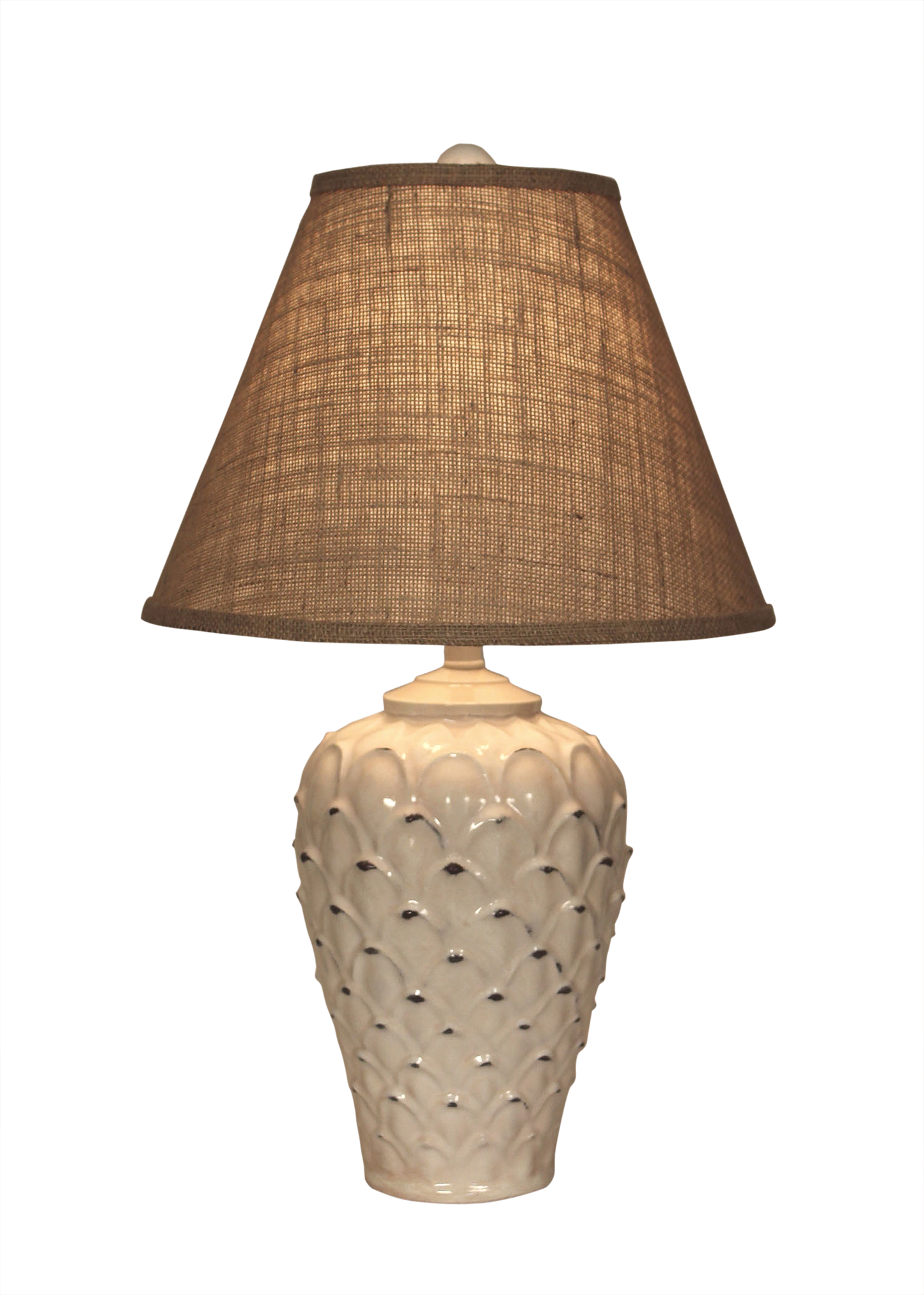 Light Nude Short Feather Pot - Coast Lamp Shop