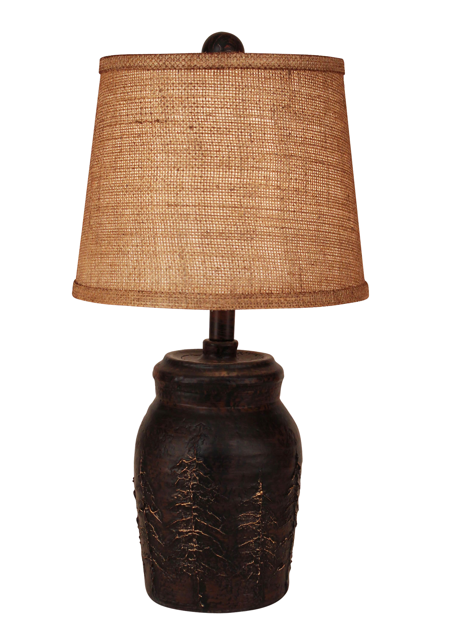 Burnt Sienna Mini Pine Tree Accent Lamp - Coast Lamp Shop