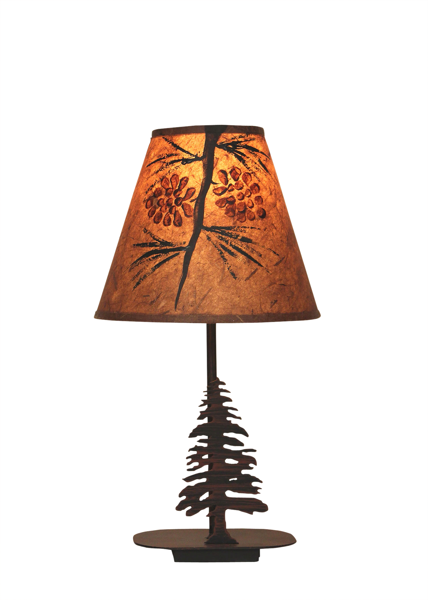 Mini Iron Pine Tree Lamp - Coast Lamp Shop