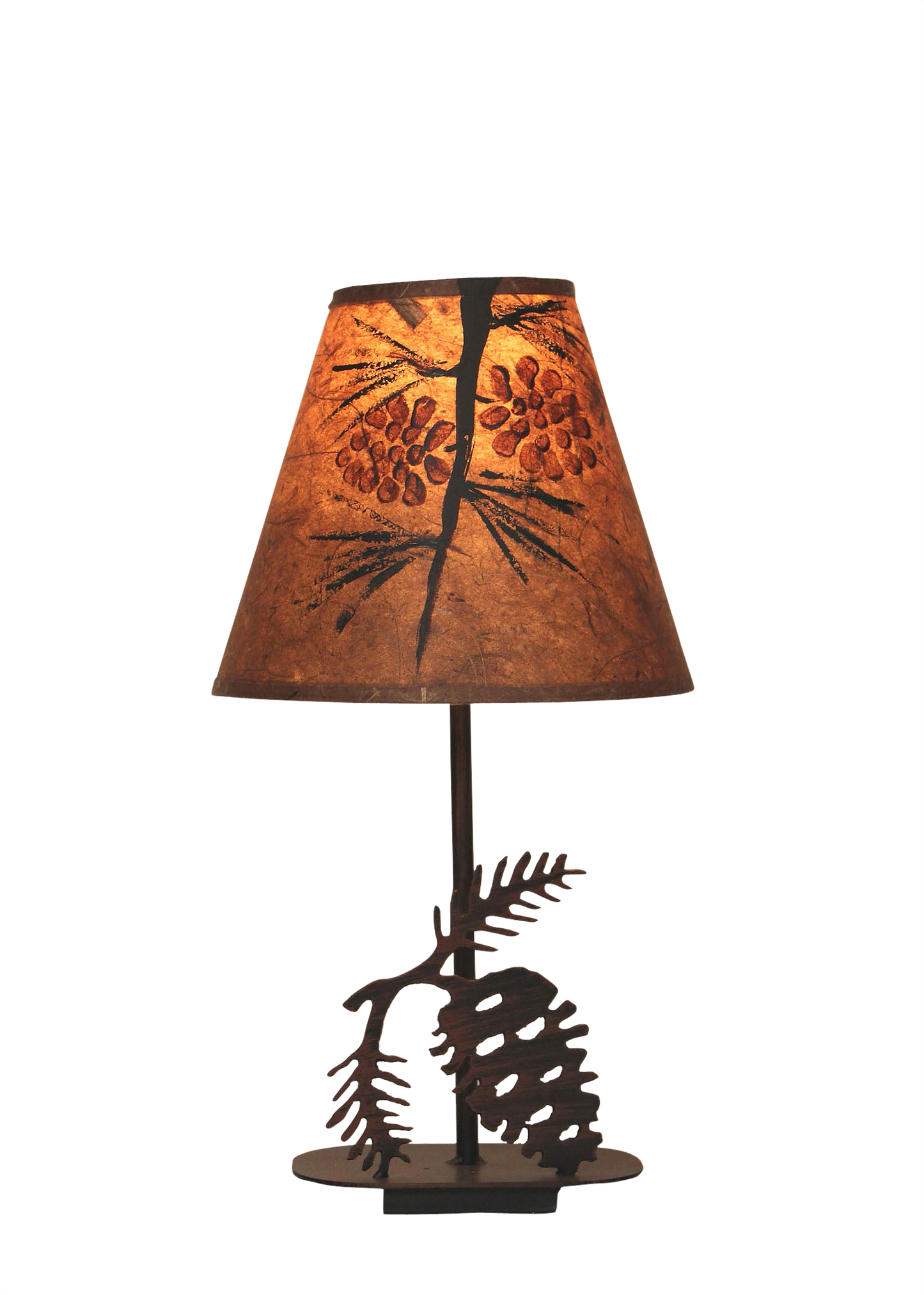 Mini Iron Pine Cone Lamp - Coast Lamp Shop