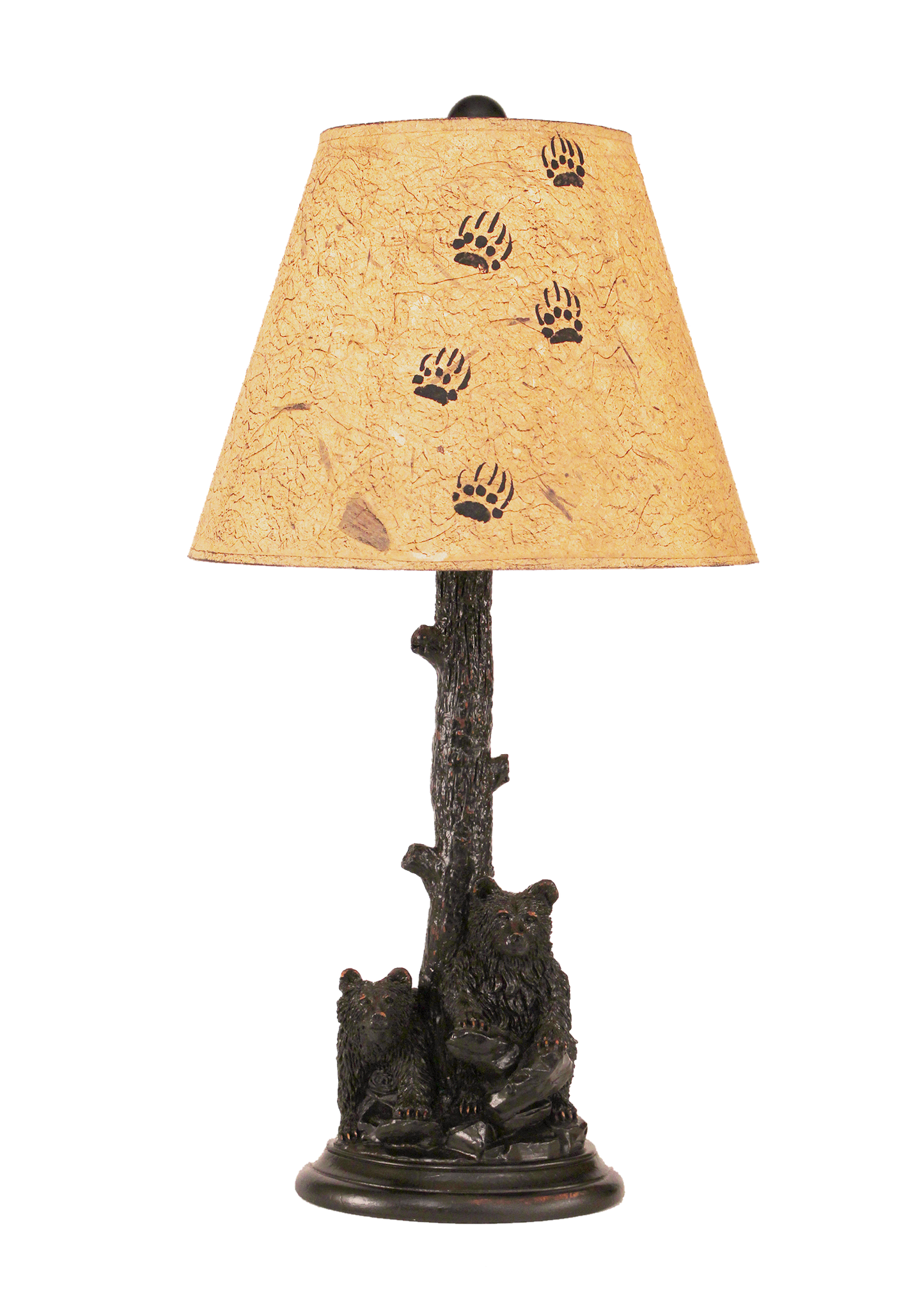 2 Bear Cubs in Tree Table Lamp - Coast Lamp Shop