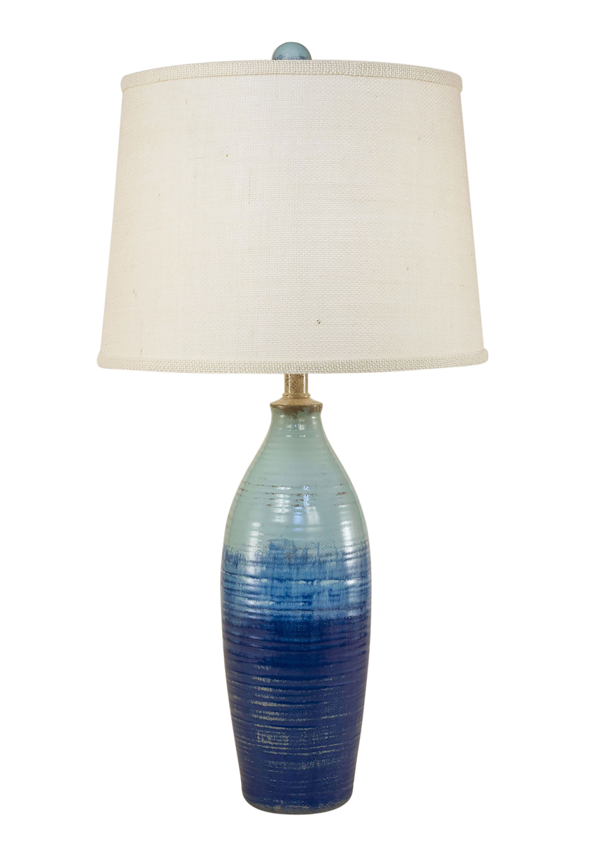 Bahama Tapered Ribbed Vase Table Lamp Coast Lamp Shop