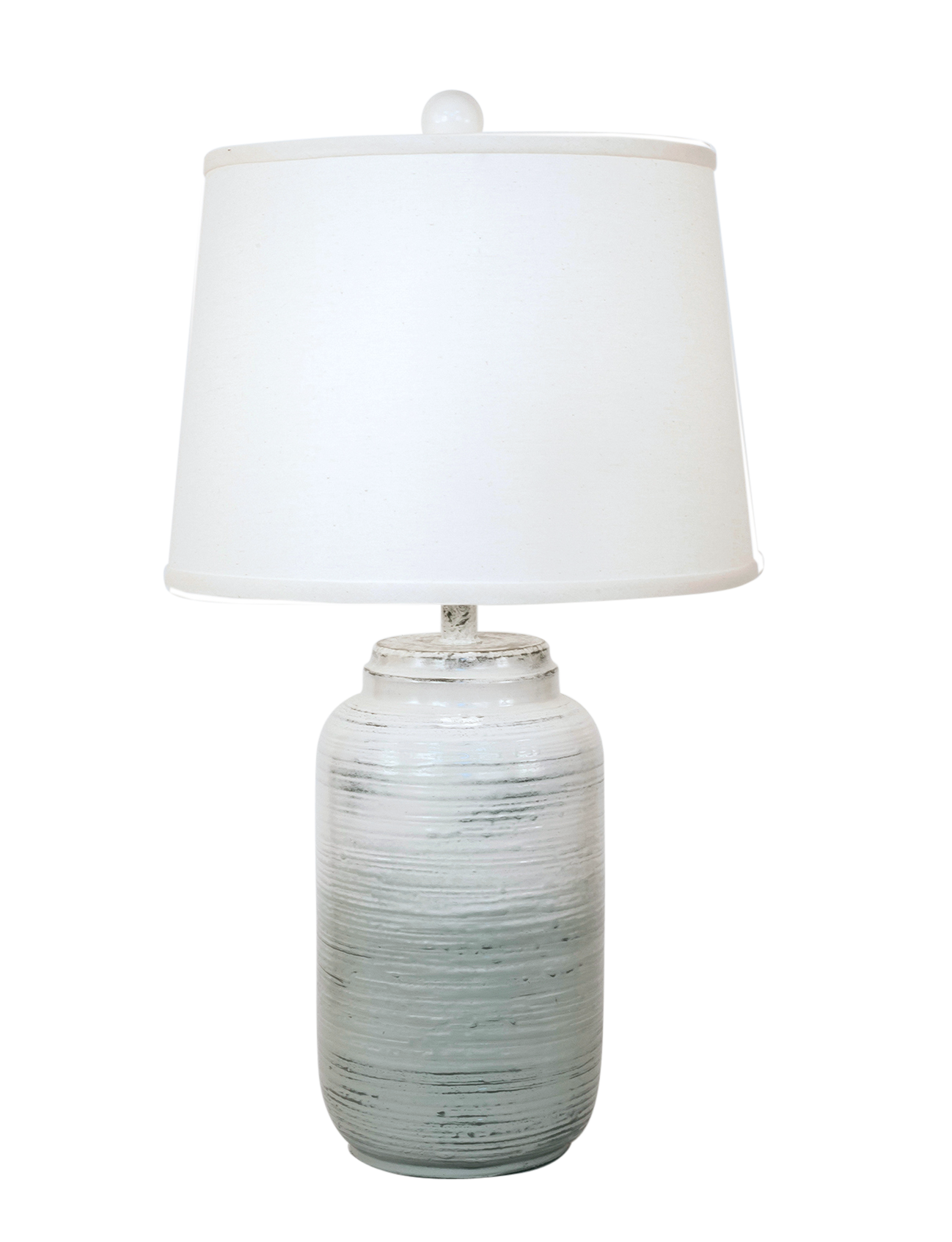 Alabaster Small Ribbed Ginger Jar Table Lamp