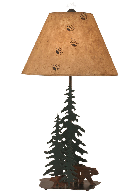 Outland 3 Trees and 2 Bear Table Lamp