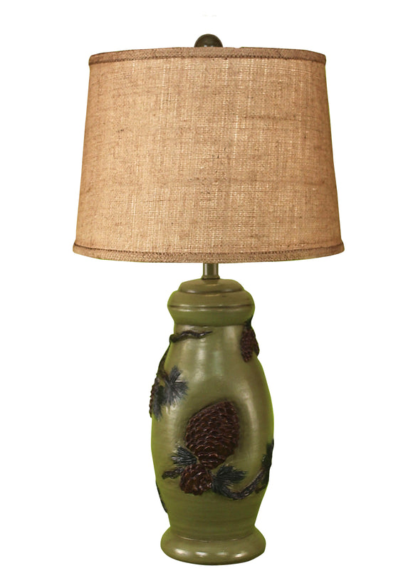 Forest Pine Cone Table Lamp