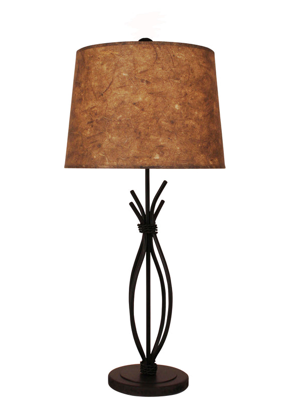 Kodiak Iron Stack with Braided Wire Table Lamp