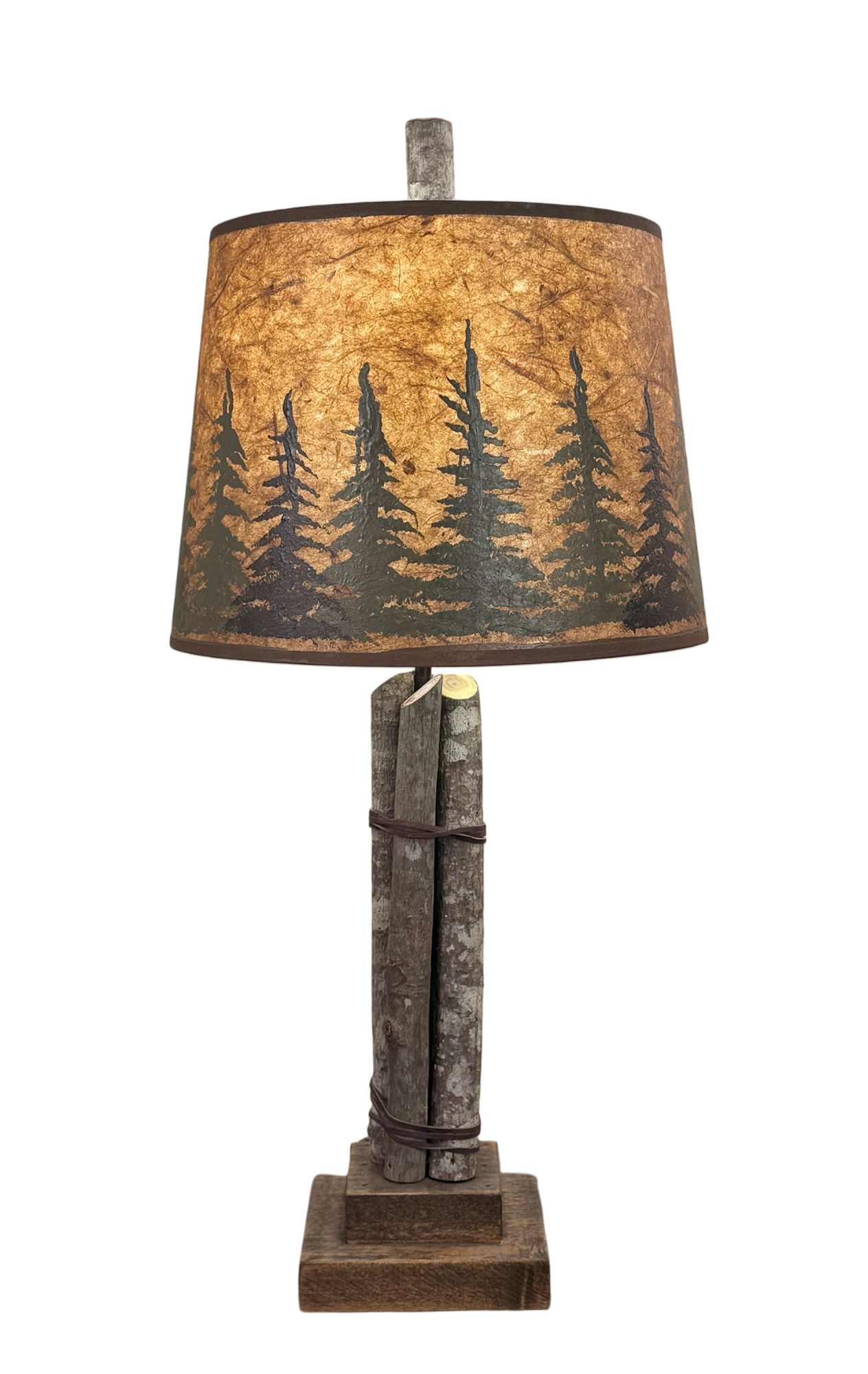 Stick Accent Lamp w/ Rough Sawn Base