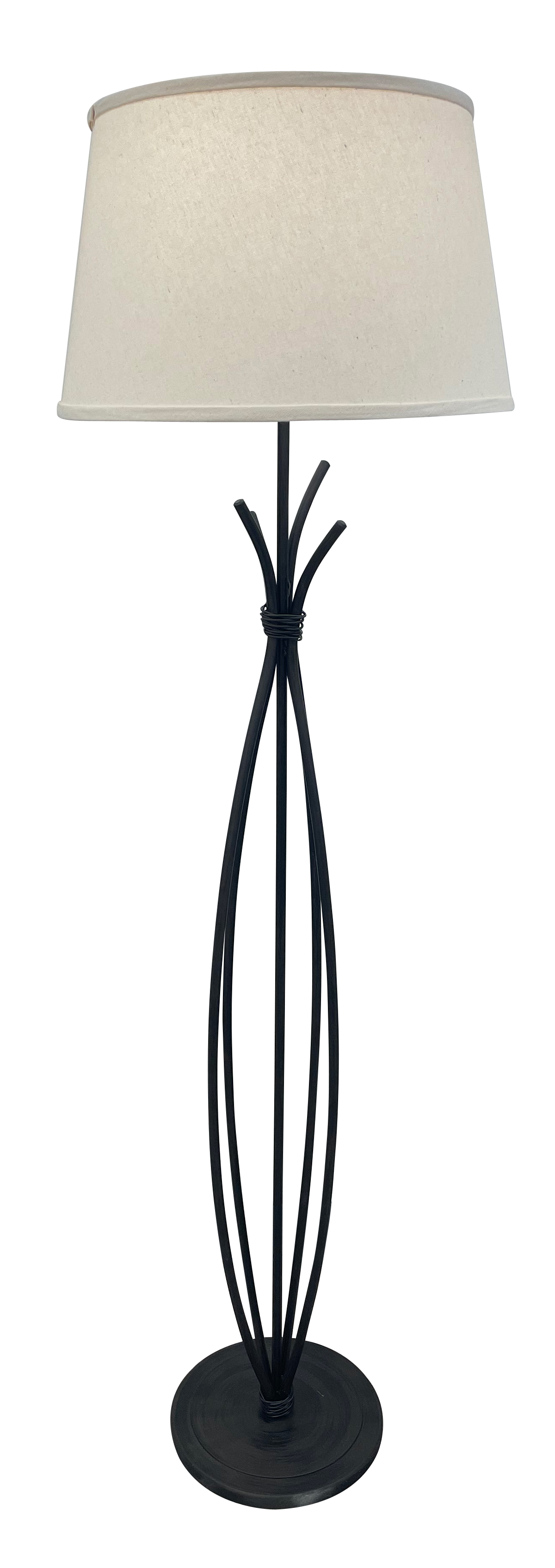 Kodiak Iron Stack with Braided Wire Floor Lamp