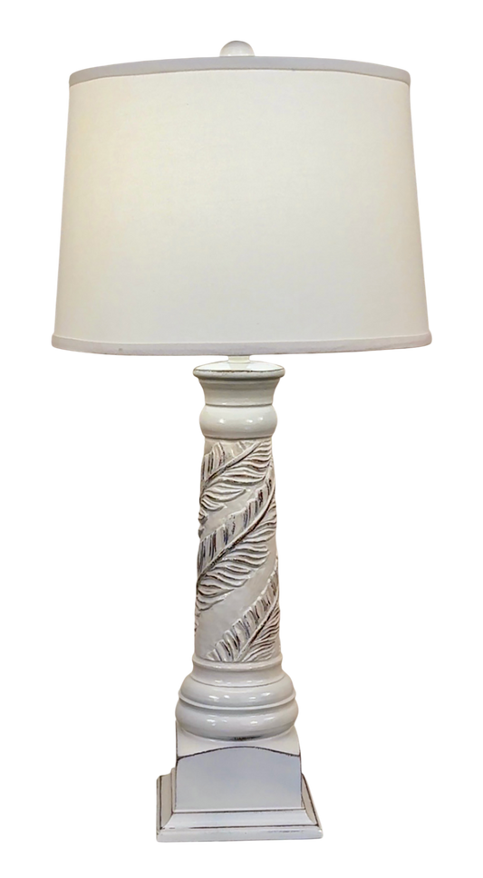 NUDE/GOLD BANANA LEAF TABLE LAMP