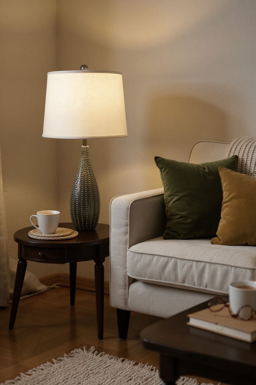 High Gloss Grove Beaded Vase Table Lamp