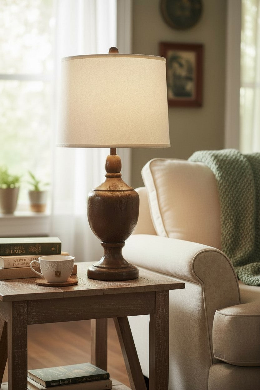 Glazed Camel Venice Urn Table Lamp