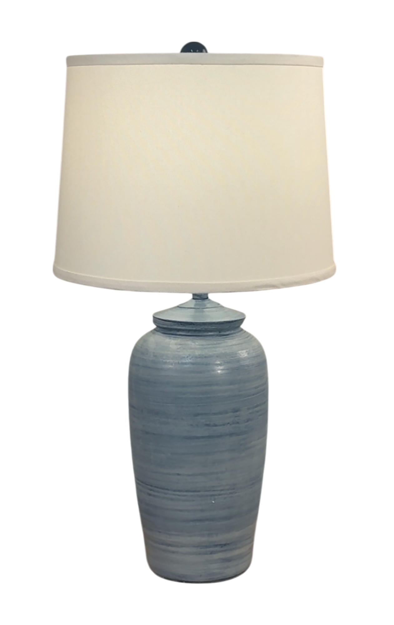 Light Navy Glaze Indented Ginger Jar