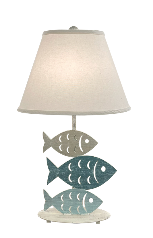 Tide Iron 3 Fish Table Lamp