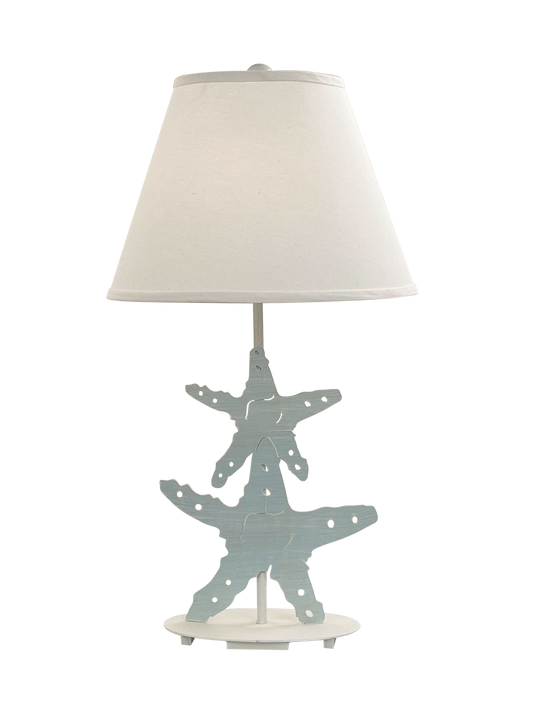 Beachside Iron 2 Starfish Table Lamp